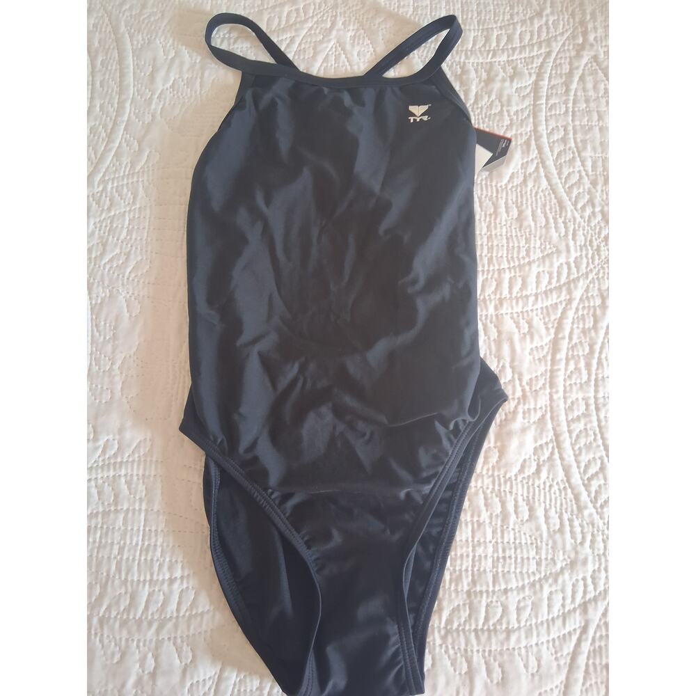 TYR Women's Durafast One Maxfit Swimsuit Sz 4 Black